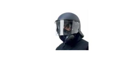 INTERGRATED MASK AND RIOT HELMET