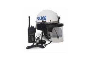 RADIO AND CAMERA RIOT HELMET HEAD SET